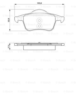 Купити 0986424539 Bosch Задні колодки