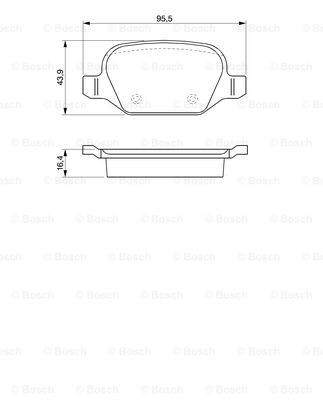 Купити 0986424553 Bosch Задні колодки
