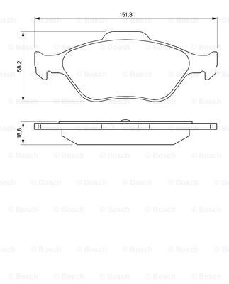 Гальмівні колодки Bosch 0986424558 ціна, від 25.42 USD
