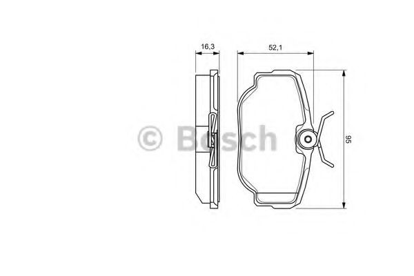 Купити 0986424564 Bosch Задні колодки
