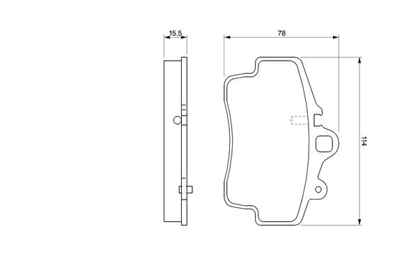 Гальмівні колодки Bosch 0986424570 ціна, від 55.31 USD
