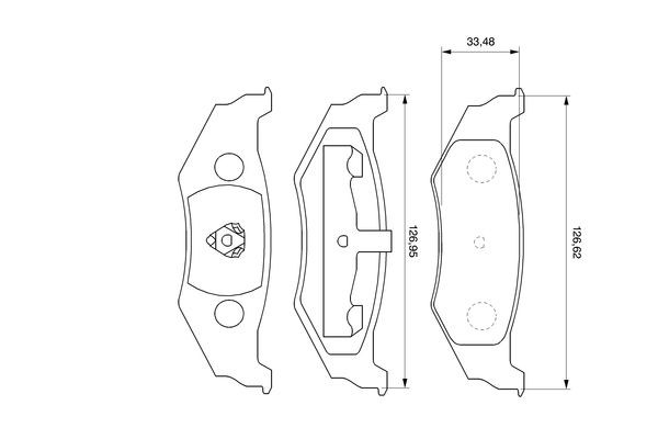 Купити 0986424585 Bosch Задні колодки