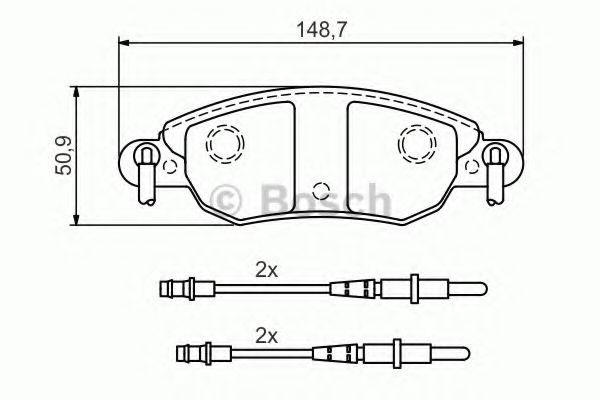 Гальмівні колодки Bosch 0986424598 ціна, від 29.62 USD