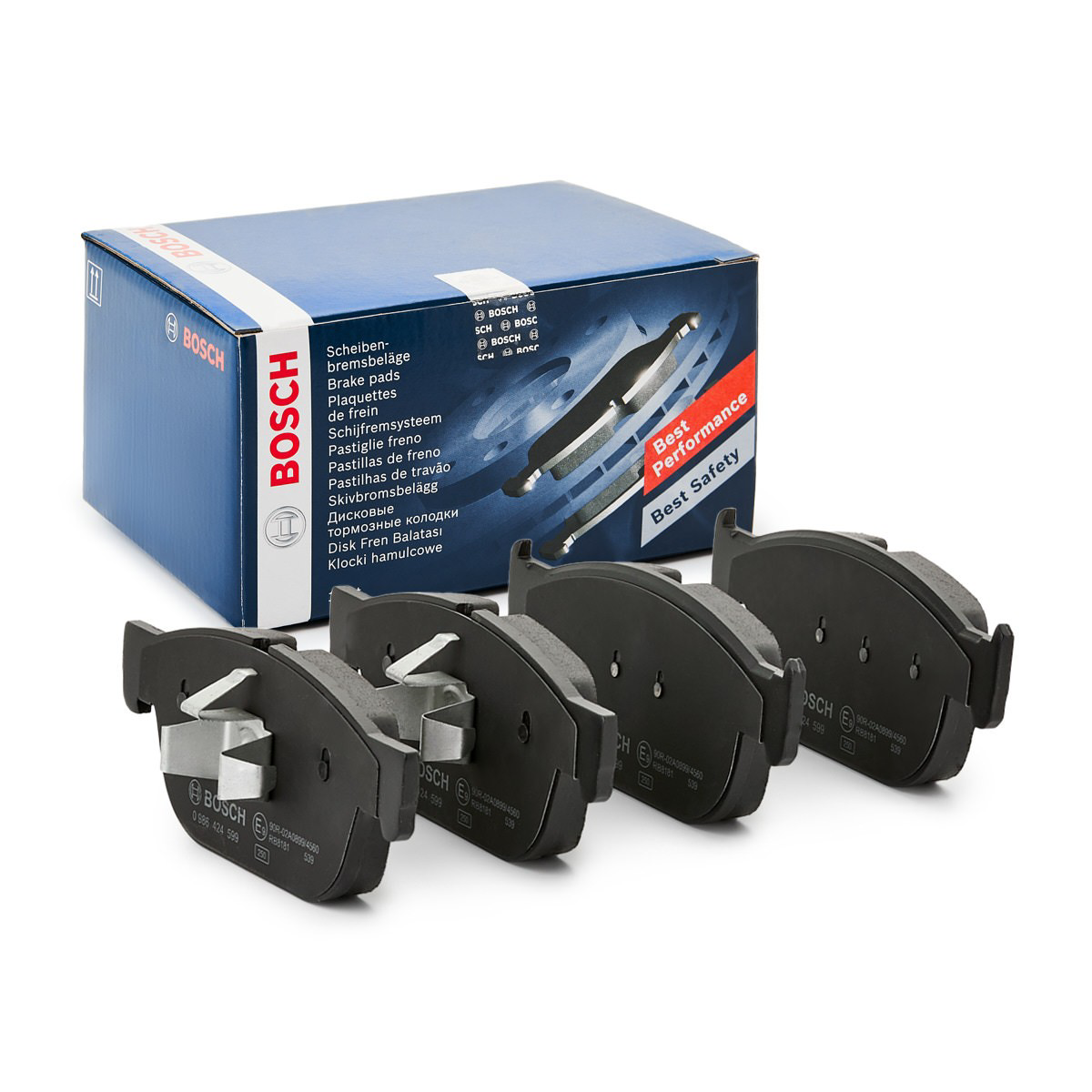 0986424599 Bosch Передні гальмівні колодки