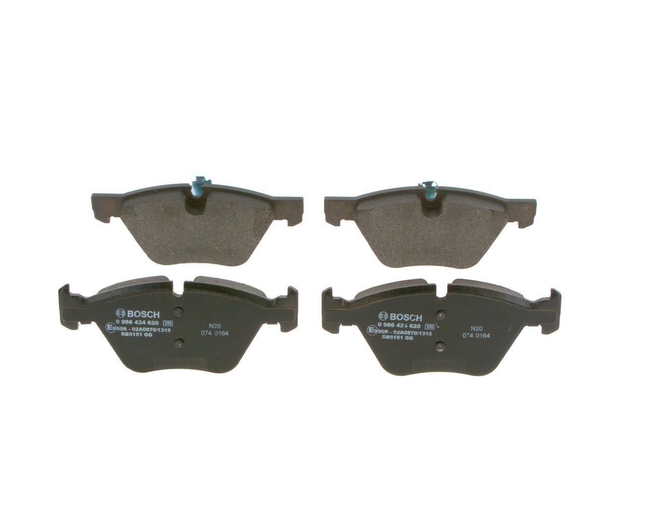 Гальмівні колодки Bosch 0986424620 ціна, від 44.45 USD