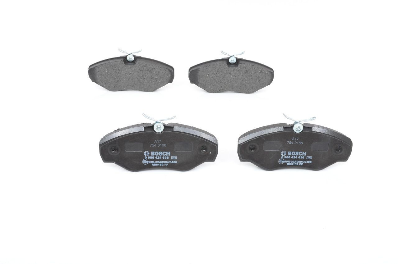 Купити 0986424636 Bosch Колодки гальмівні передні, дискові