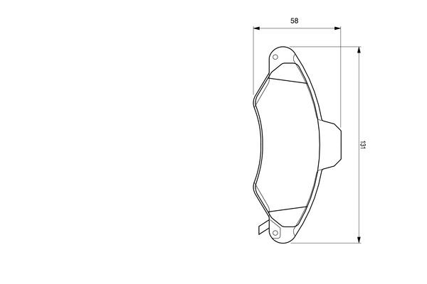 Тормозні колодки Bosch 0986424644