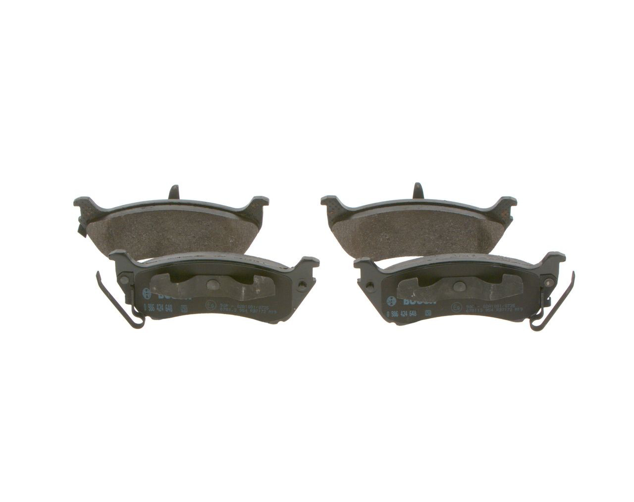 0986424648 Bosch Колодки гальмівні задні, дискові