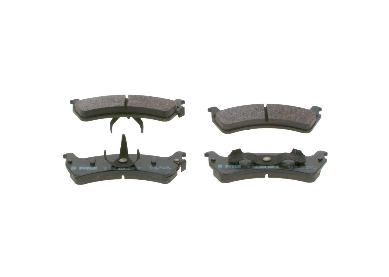 Задні гальмівні колодки Bosch 0986424655 ціна, від 25.45 USD