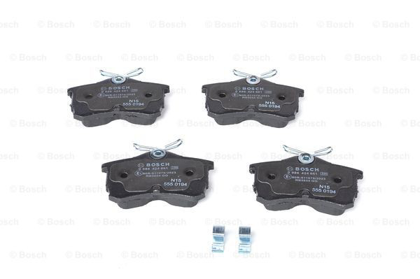 0986424661 Bosch Колодки гальмівні задні, дискові