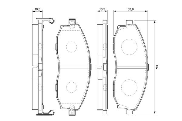 Тормозні колодки Bosch 0986424670