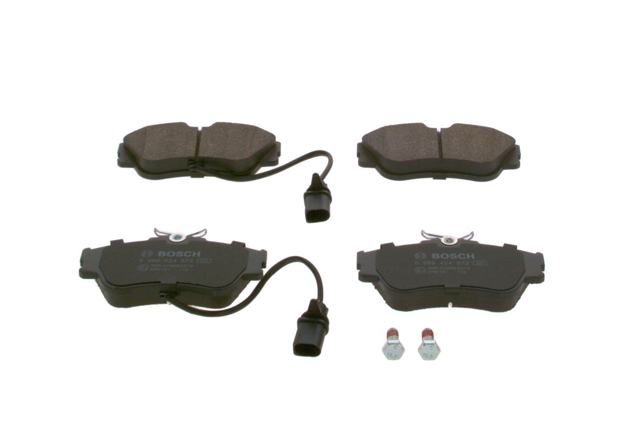 0986424672 Bosch Передні гальмівні колодки