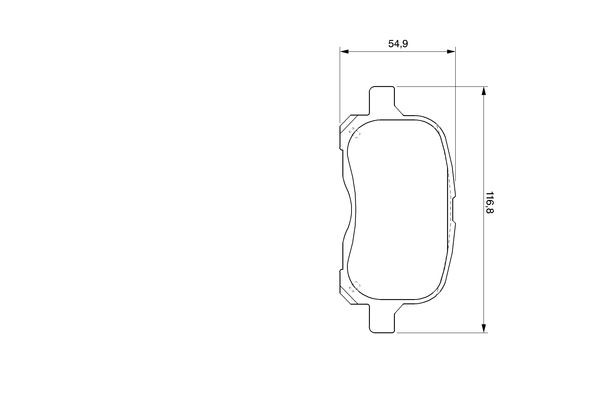 0986424692 Bosch Передні гальмівні колодки
