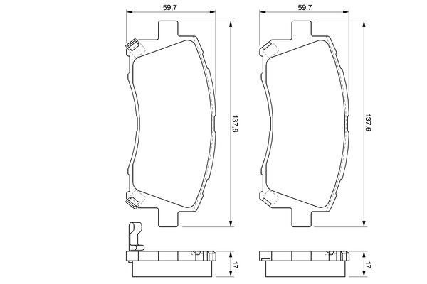 Гальмівні колодки Bosch 0986424700 ціна, від 27.62 USD