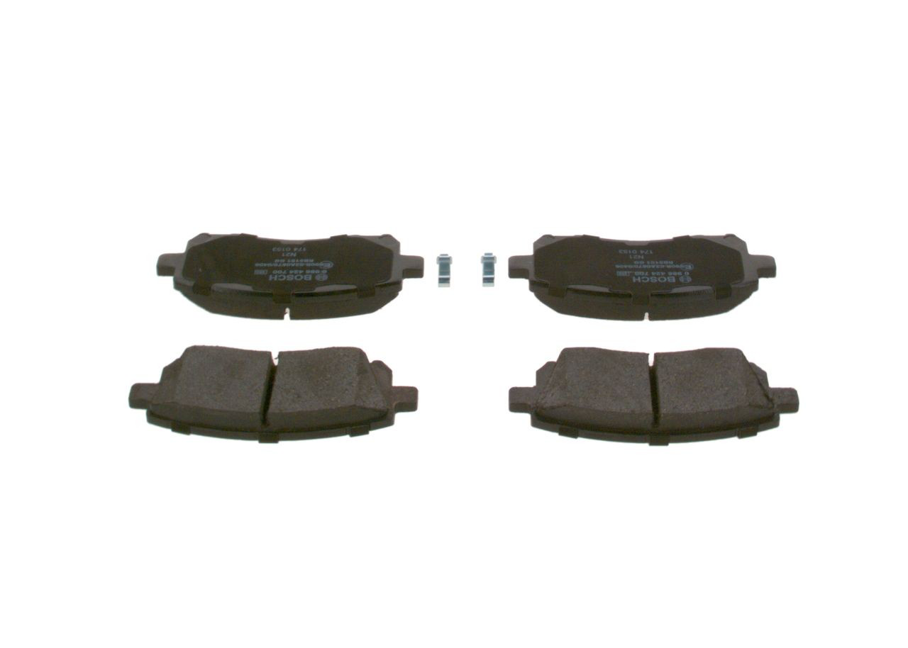 Передні тормозні колодки 0986424700 Bosch