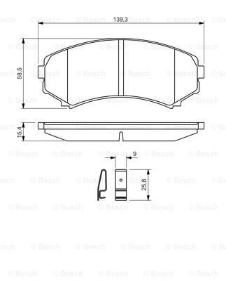 Гальмівні колодки Bosch 0986424709 ціна, від 24.84 USD