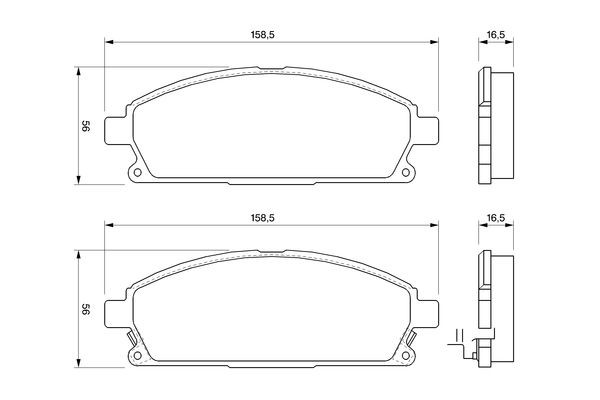 Купити 0986424715 Bosch Колодки гальмівні передні, дискові