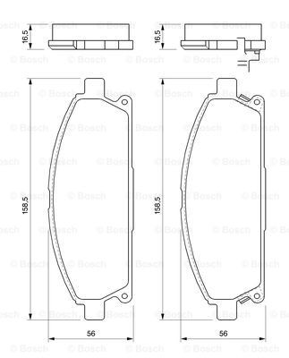 Купити 0986424715 Bosch Колодки гальмівні передні, дискові