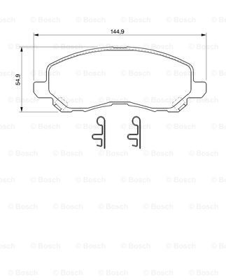 Гальмівні колодки Bosch 0986424716 ціна, від 29.14 USD