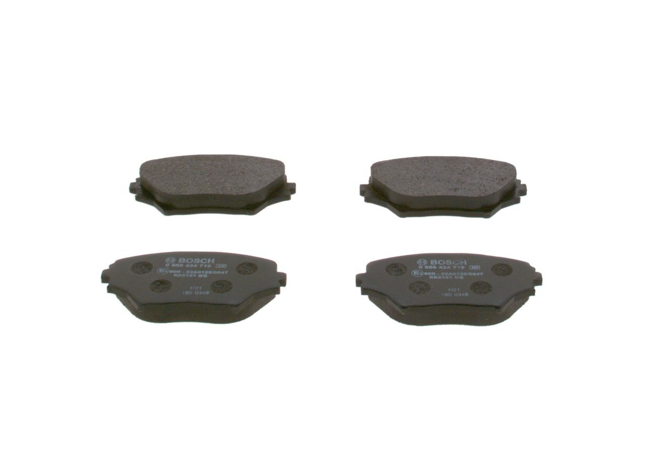 0986424719 Bosch Передні гальмівні колодки
