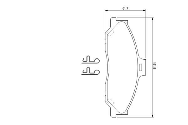 Купити 0986424720 Bosch Колодки гальмівні передні, дискові