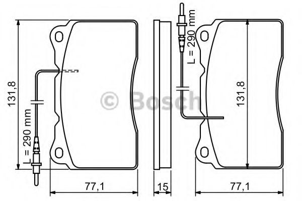 0986424738 Bosch Передні гальмівні колодки