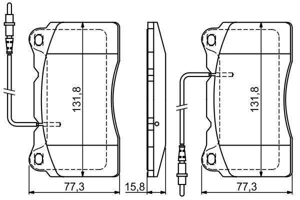 Тормозні колодки Bosch 0986424738