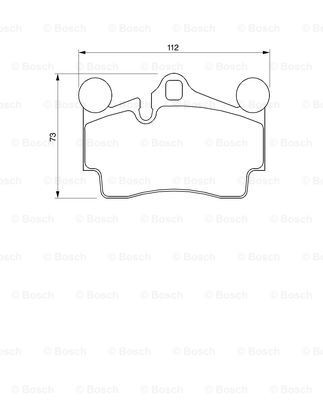Задні дискові колодки Bosch 0986424741