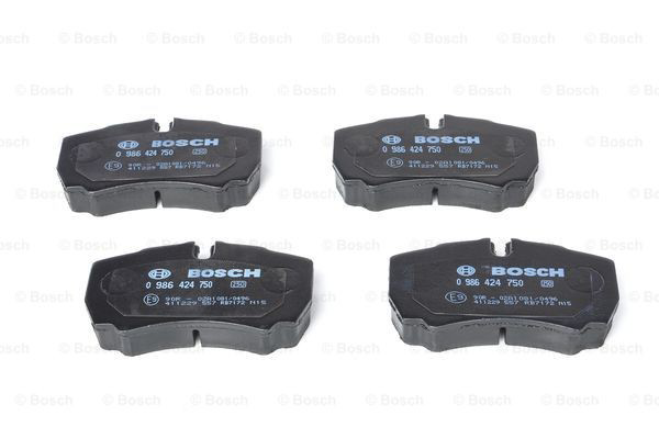 0986424750 Bosch Колодки гальмівні задні, дискові