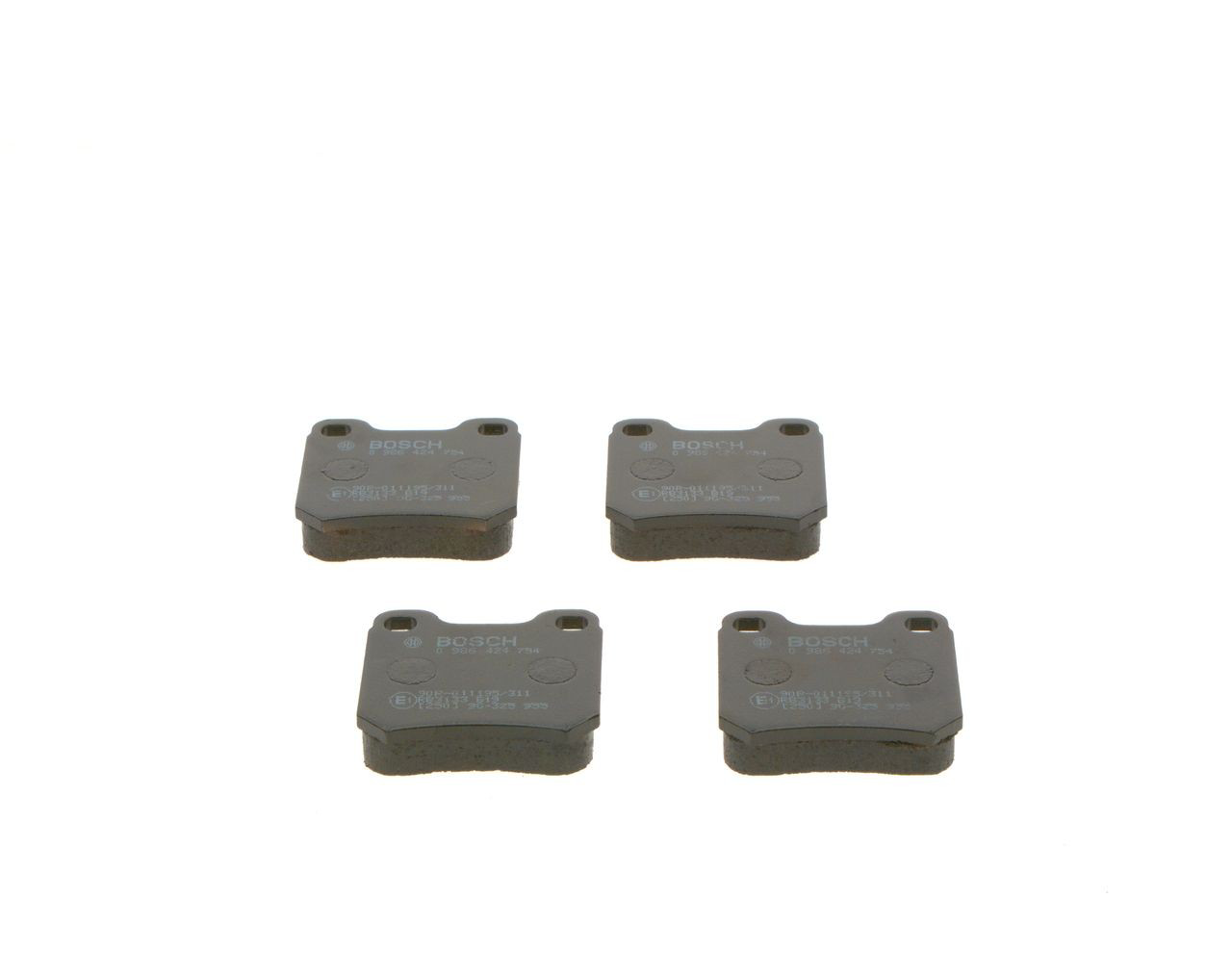 Задні гальмівні колодки Bosch 0986424754 ціна, від 13.76 USD