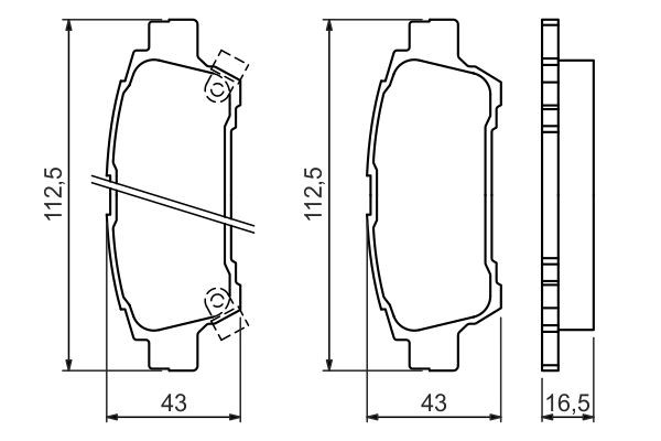 Задні гальмівні колодки Bosch 0986424762 ціна, від 22.38 USD