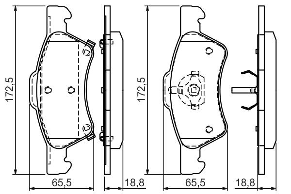 Гальмівні колодки Bosch 0986424765 ціна, від 28.81 USD