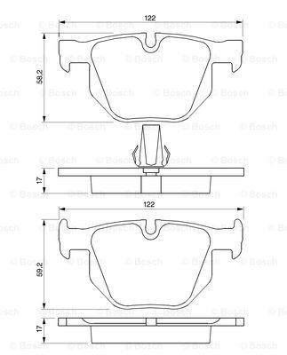 Купити 0986424766 Bosch Задні колодки