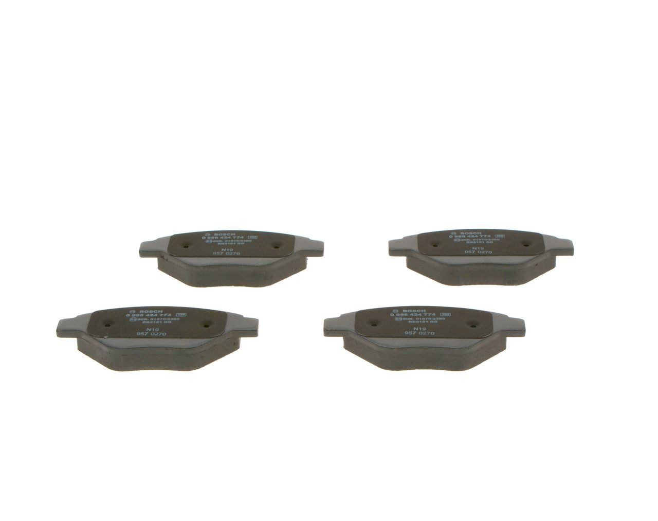 Гальмівні колодки Bosch 0986424774 ціна, від 21.59 USD