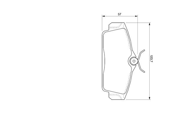 0986424781 Bosch Передні гальмівні колодки