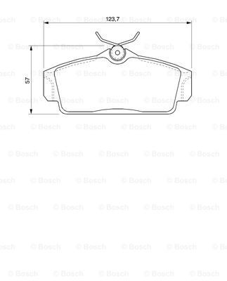 Купити 0986424781 Bosch Колодки гальмівні передні, дискові