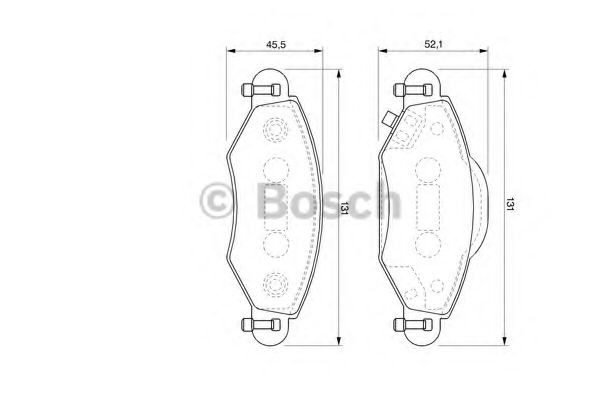 Купити 0986424788 Bosch Колодки гальмівні передні, дискові