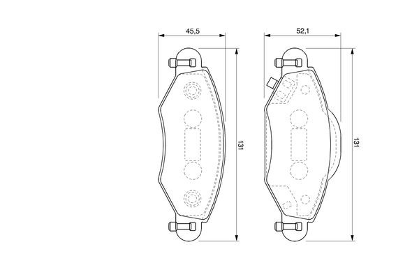Передні тормозні колодки 0986424788 Bosch