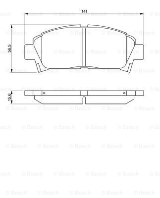 Гальмівні колодки Bosch 0986424799 ціна, від 25.34 USD
