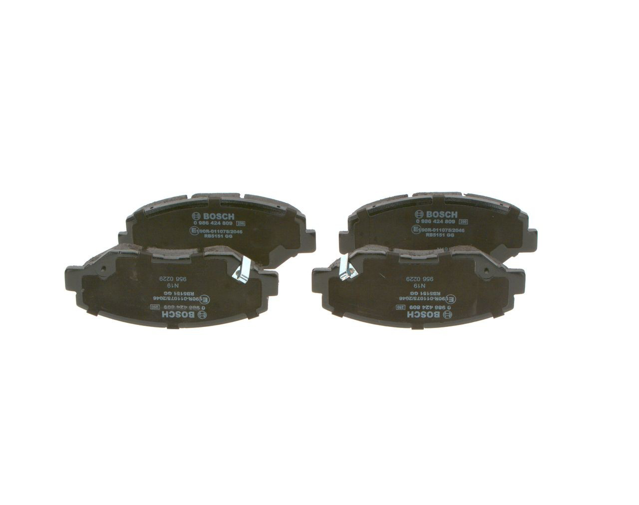 Купити 0986424809 Bosch Колодки гальмівні передні, дискові