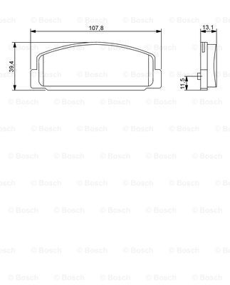 Купити 0986424817 Bosch Задні колодки