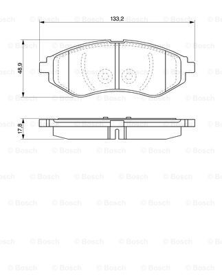 Передні тормозні колодки 0986424818 Bosch