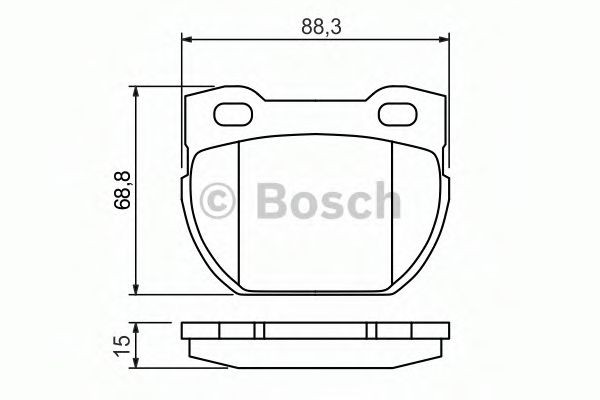 Задні гальмівні колодки Bosch 0986424827 ціна, від 29.31 USD