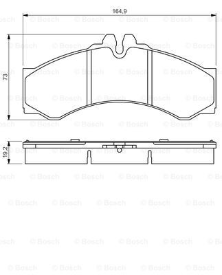 Передні тормозні колодки 0986424832 Bosch