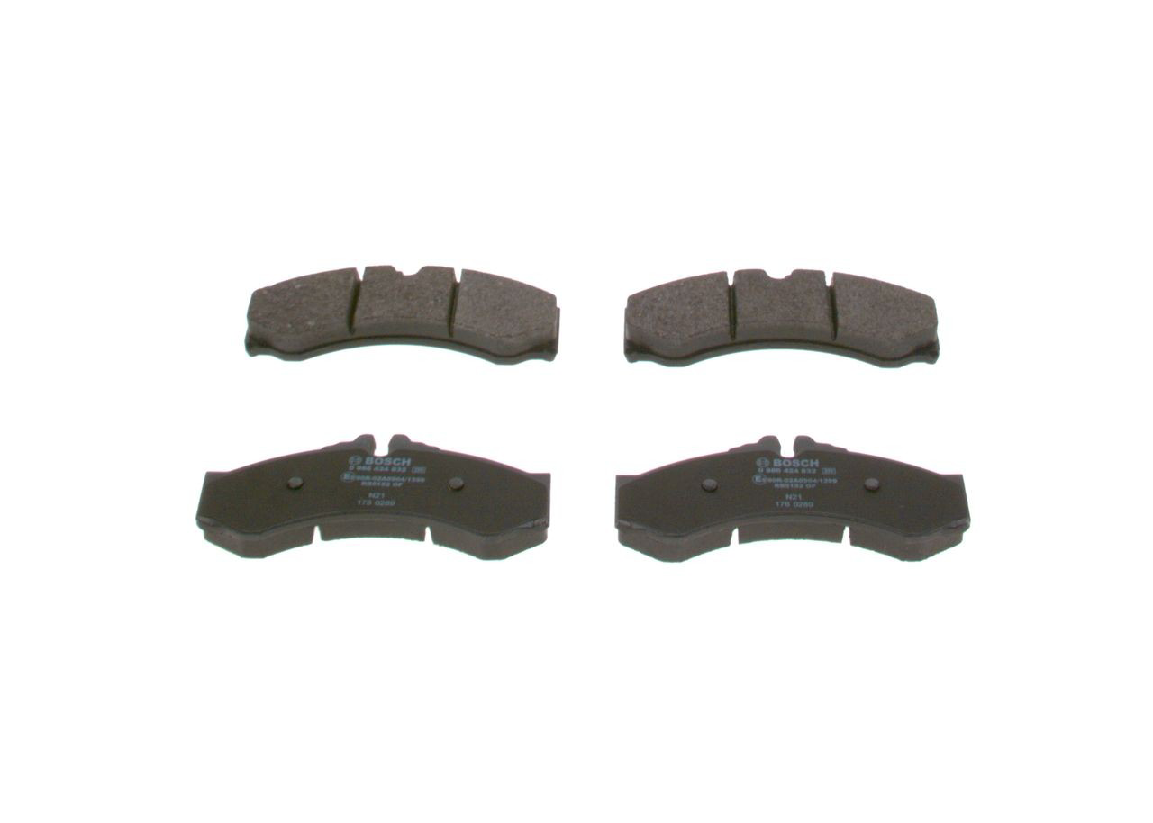 Гальмівні колодки Bosch 0986424832 ціна, від 40.50 USD