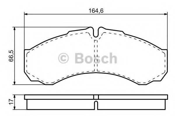 Передні тормозні колодки 0986424833 Bosch