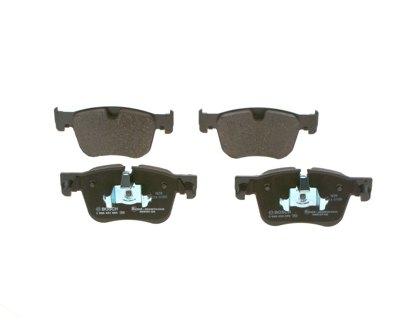 0986424860 Bosch Передні гальмівні колодки