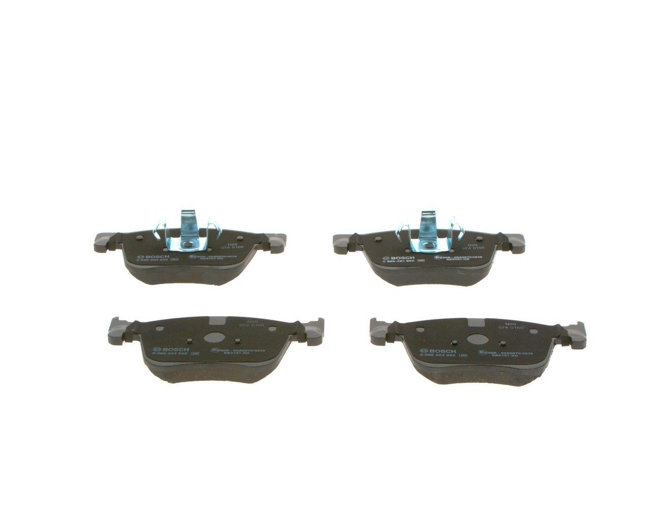 Купити 0986424860 Bosch Колодки гальмівні передні, дискові