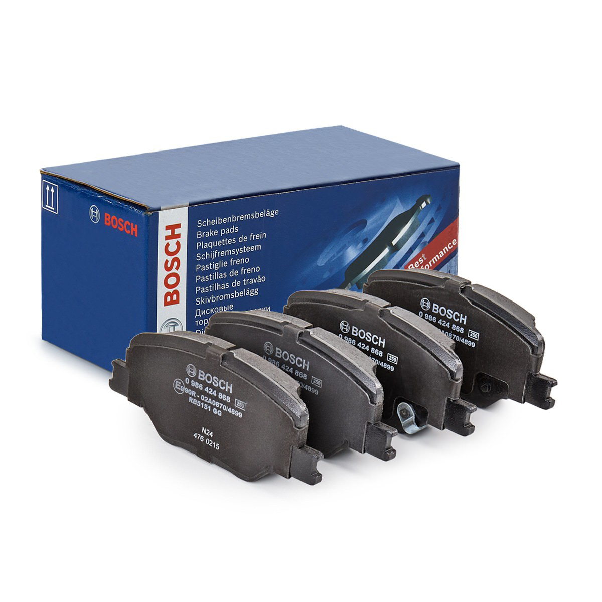 Купити 0986424868 Bosch Колодки гальмівні передні, дискові