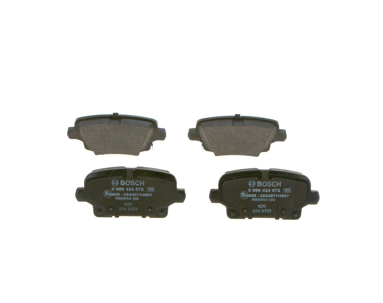 Купити 0986424872 Bosch Задні колодки